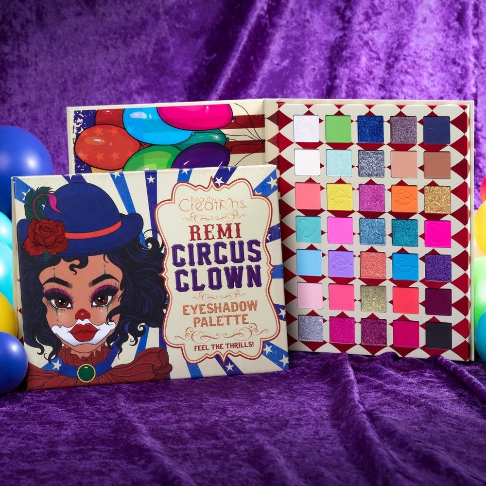 Beauty Creations REMI THE CIRCLE CLOWN 35 Color Eye Shadow Palette NEW